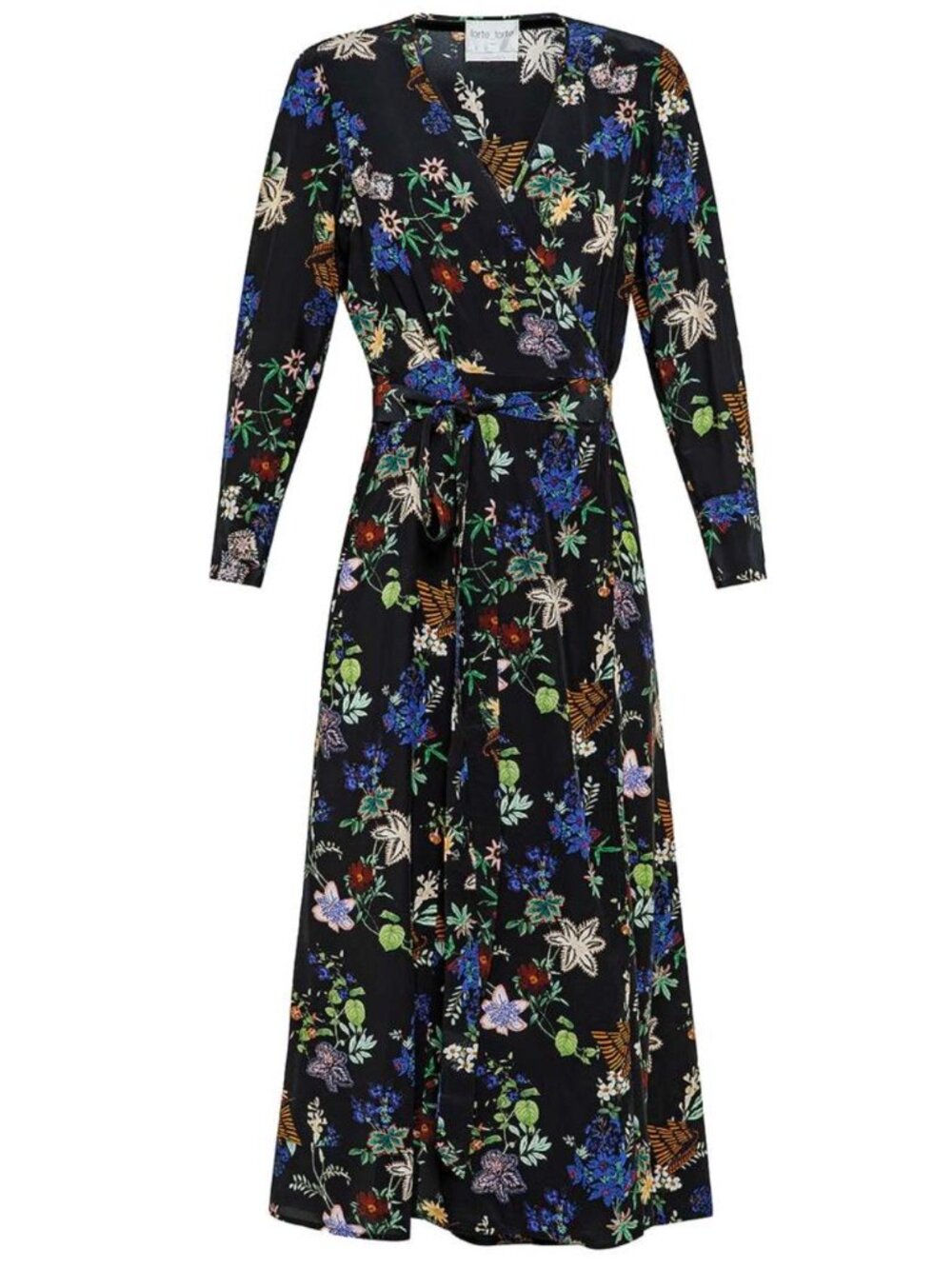 FORTE FORTE Belle De Jour Floral Silk Wrap Dress